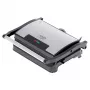 Grelhador de contacto Adler AD 3052 retangular aço/preto, 1200 W, superfície grelhada, tampa com fecho