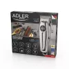 Máquina de cortar cabelo Adler AD 2831 prateada aço inoxidável em V 1 mm