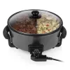 Frigideira multifunções Tristar PZ-9135 XL redonda preta aço 1500W