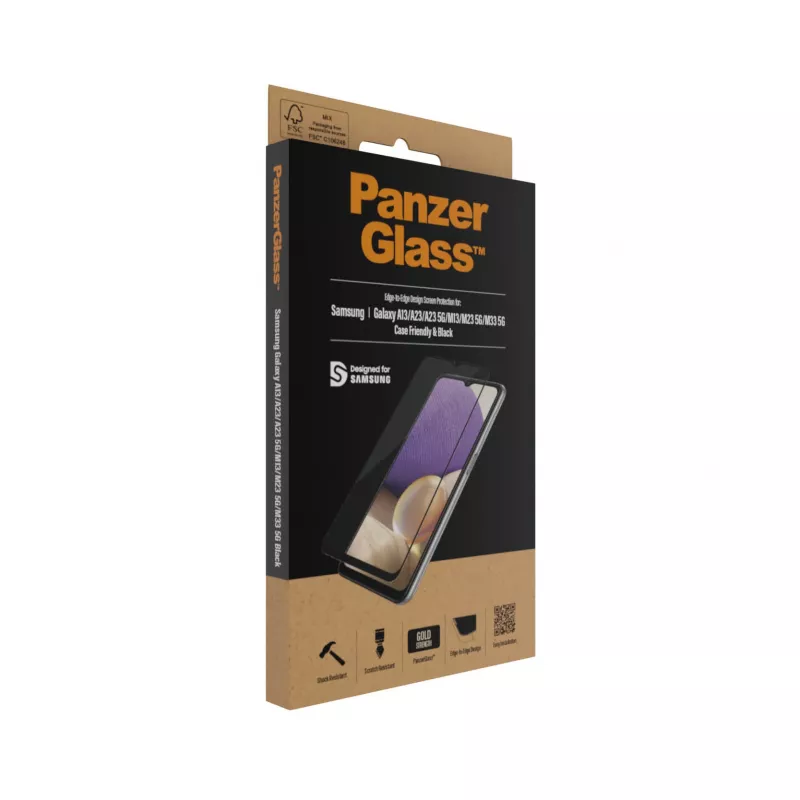 Película de proteção de ecrã PanzerGlass ® para Samsung Galaxy A13 | A23 | A23 5G | M13 | M23 5G | M33 5G