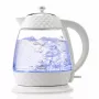 Chaleira elétrica Eta Crystal 1,7 L 2200 W transparente branca