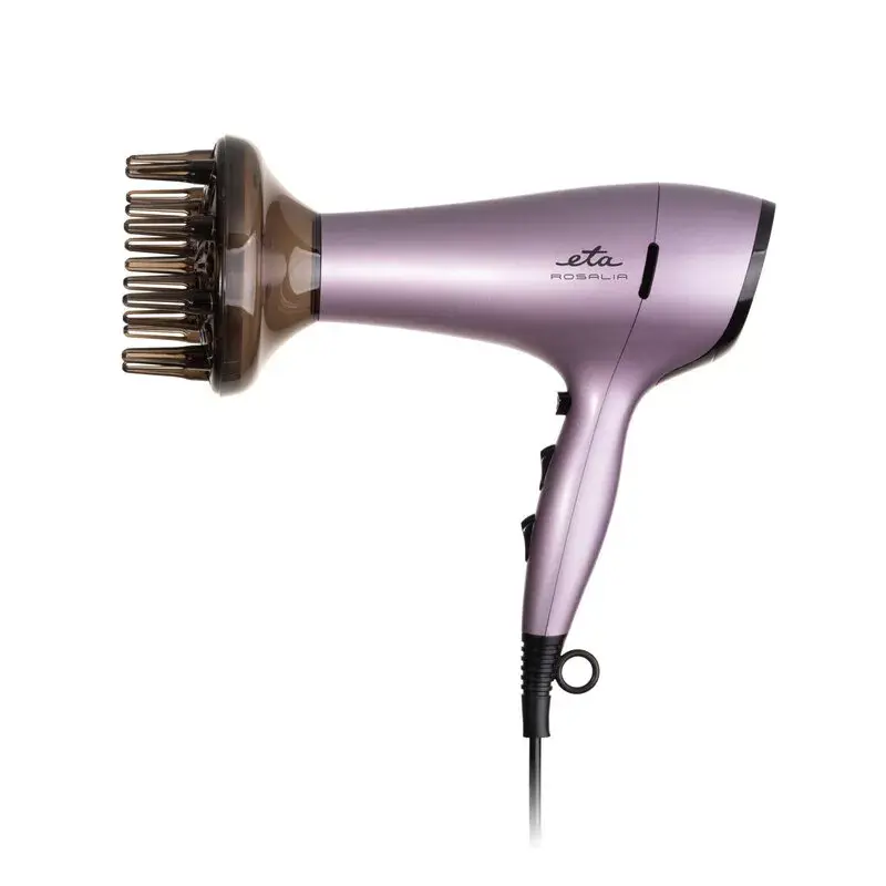 Secador de cabelo Eta Rosalia 2200 W preto roxo