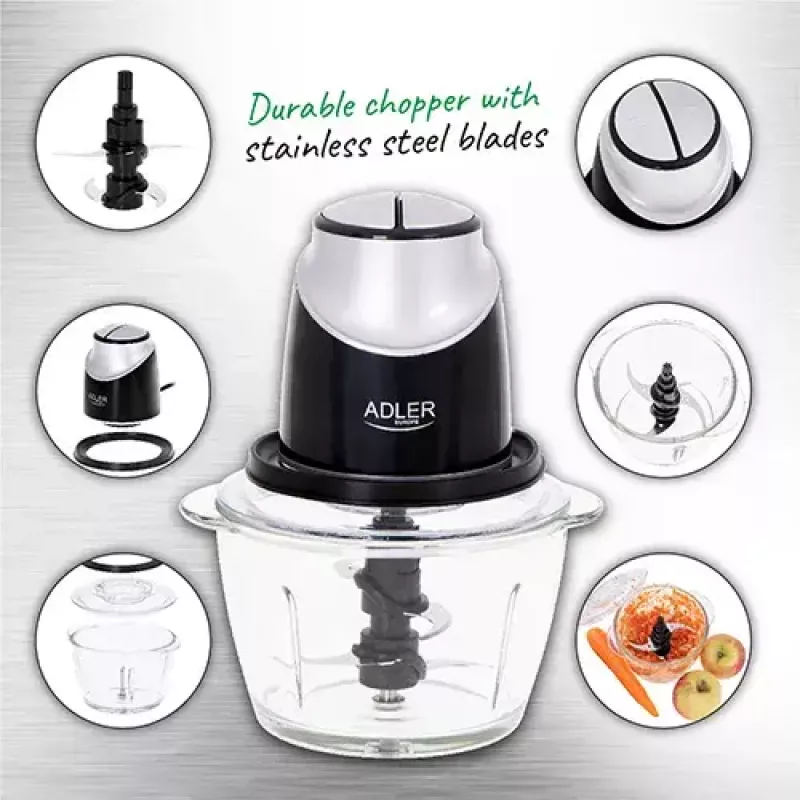 Adler AD 4082 picador com taça de vidro, 550 W