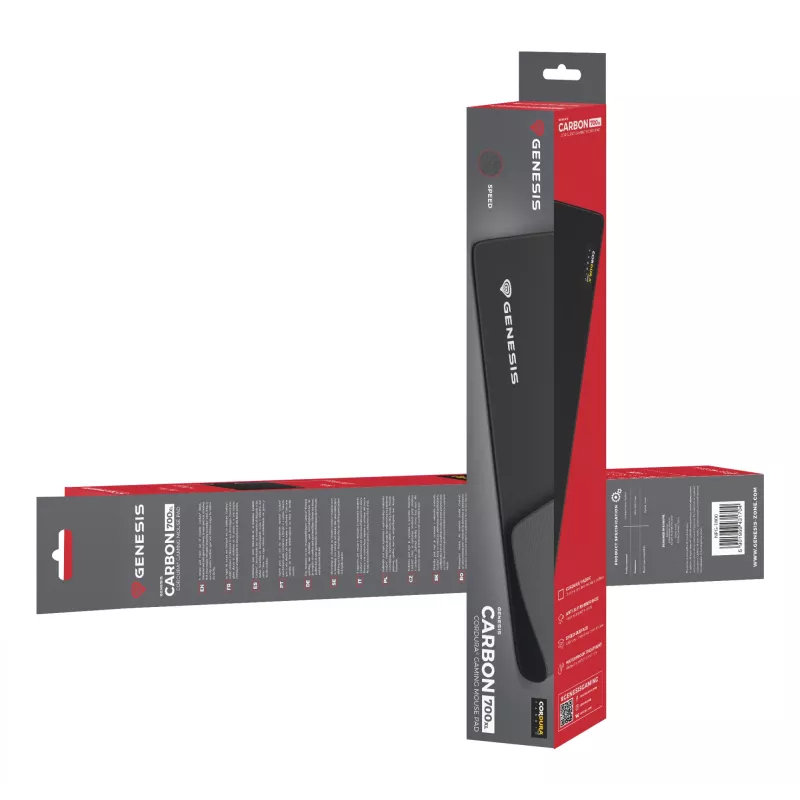 Tapete de rato gaming GENESIS Carbon 700 XL preto