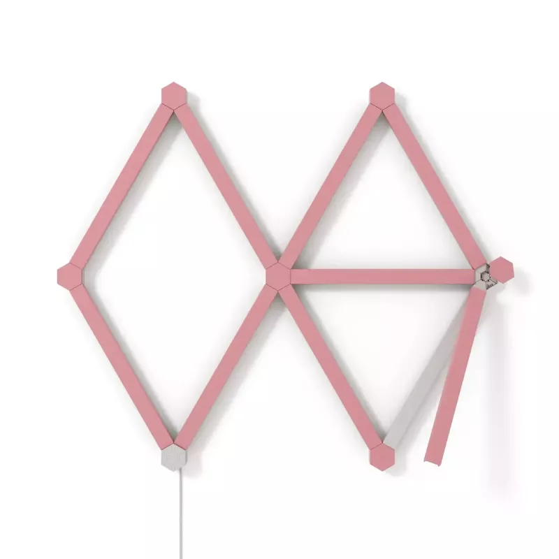 Nanoleaf Lines Skin NL59-0001PM-9PK, 60 graus, rosa mate, 9 unid.