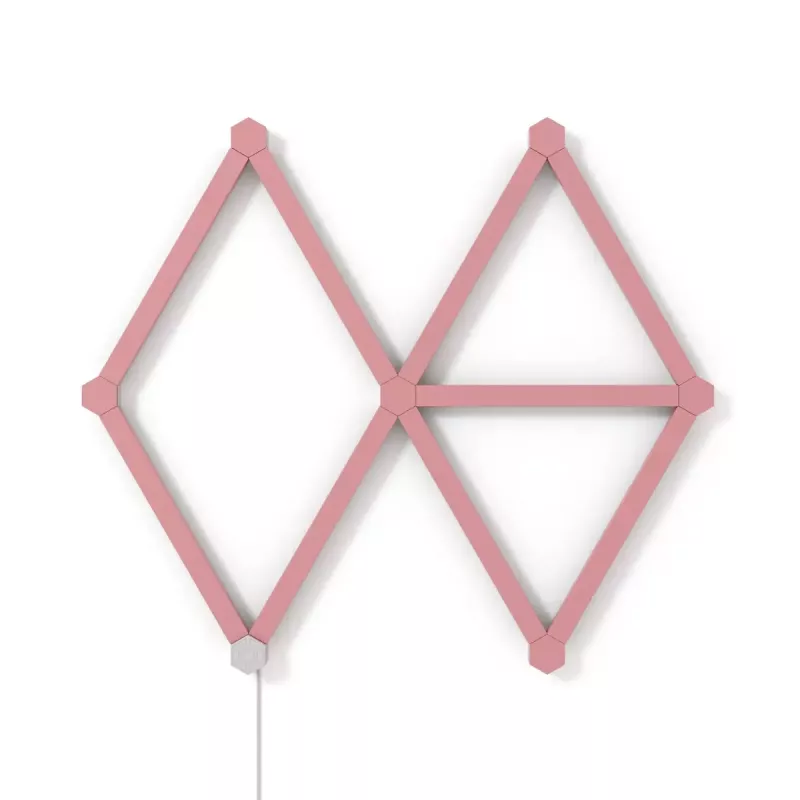 Nanoleaf Lines Skin NL59-0001PM-9PK, 60 graus, rosa mate, 9 unid.