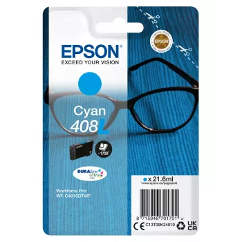 Tinteiro Epson 408L DURABrite Ultra 1 unid. original alta capacidade (XL) ciano