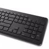 Conjunto de teclado e rato sem fios Dell KM3322W — QWERTY tamanho completo, RF sem fios, preto, uso de escritório
