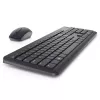 Conjunto de teclado e rato sem fios Dell KM3322W — QWERTY tamanho completo, RF sem fios, preto, uso de escritório