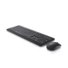 Conjunto de teclado e rato sem fios Dell KM3322W — QWERTY tamanho completo, RF sem fios, preto, uso de escritório