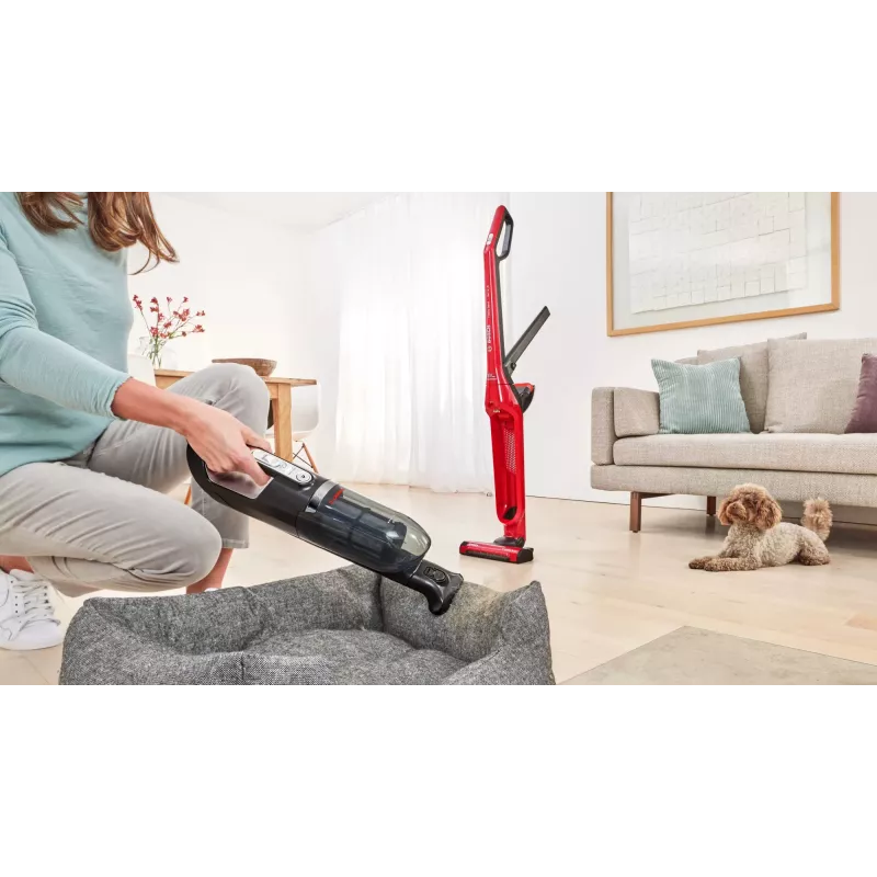 Aspirador com bateria Bosch Serie 4 BBH3ZOO28 — sem fios 25,2 V, depósito de pó 0,4 L, aspirador de mão removível