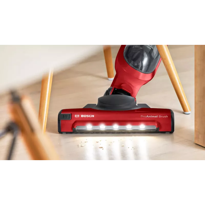 Aspirador com bateria Bosch Serie 4 BBH3ZOO28 — sem fios 25,2 V, depósito de pó 0,4 L, aspirador de mão removível