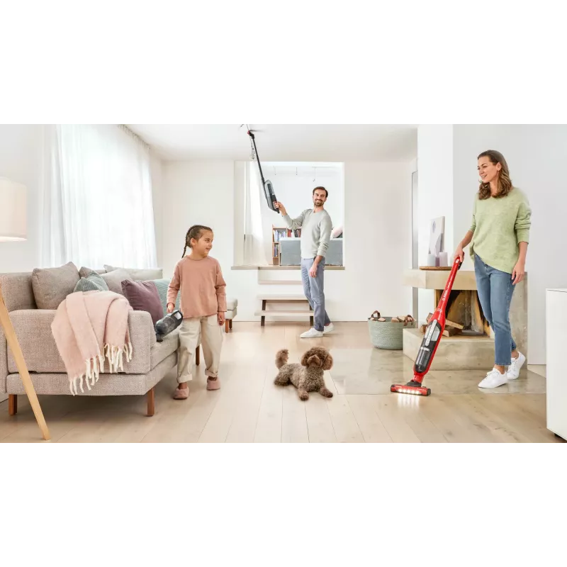 Aspirador com bateria Bosch Serie 4 BBH3ZOO28 — sem fios 25,2 V, depósito de pó 0,4 L, aspirador de mão removível