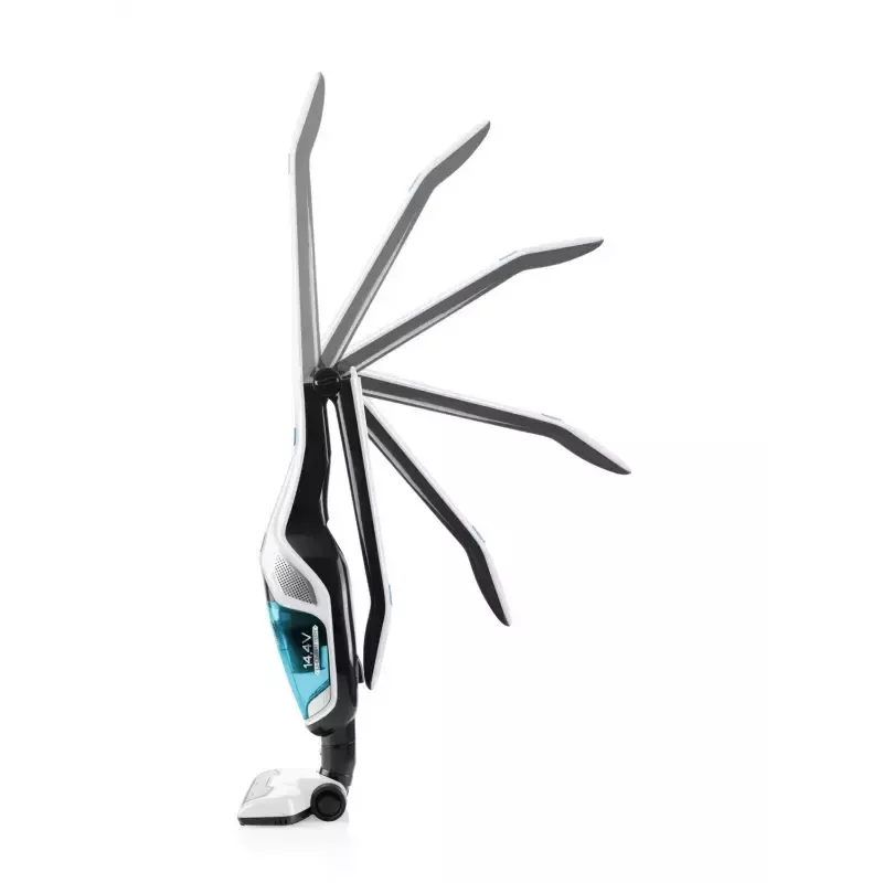 Aspirador com bateria ETA Dasty AquaPlus ETA344790010 — motor 95 W, bateria 14,4 V, até 45 min., haste e aparelho de mão, branco/azul