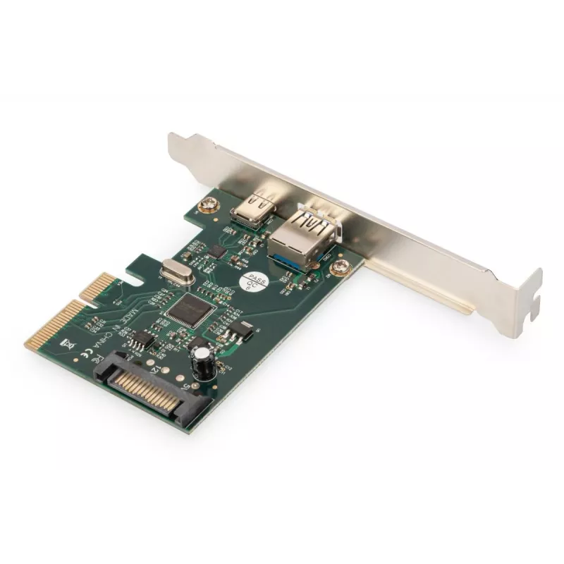 Placa PCIe DIGITUS USB-C + USB-A, até 10 Gbit/s