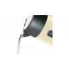Chaleira elétrica Bosch TWK4P437 1,7 L, 2400 W, corpo em aço inoxidável, sem fios, bege/preto