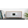 Rádio pessoal Muse M-695 DBTW — sintonizador digital DAB/DAB+/FM, TFT de 2,8 inch, 60 W RMS, AC/DC, madeira/branco