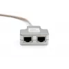 Adaptador de cabo de rede DIGITUS CAT 5e 2x conector fêmea RJ45 para 1x conector macho RJ45 0,19 m