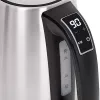 Chaleira elétrica Adler AD 1340 1,7 L 2200 W preto prateado