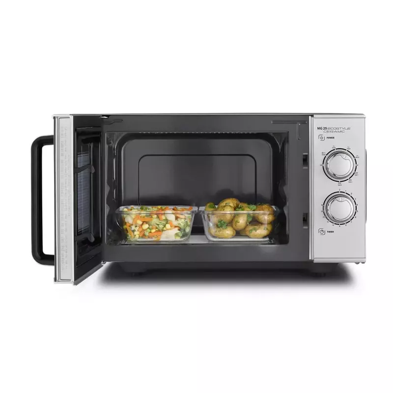 Micro-ondas Caso MG 25 Ecostyle, 25 L, 900 W, função grill, prateado