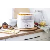Desidratador de alimentos Adler AD 6658, 5 tabuleiros, temporizador LCD 70 h, 35–70 °C, 230 W (máx. 550 W), branco