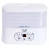 Desidratador de alimentos Adler AD 6658, 5 tabuleiros, temporizador LCD 70 h, 35–70 °C, 230 W (máx. 550 W), branco