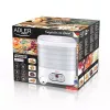Desidratador de alimentos Adler AD 6658, 5 tabuleiros, temporizador LCD 70 h, 35–70 °C, 230 W (máx. 550 W), branco