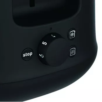 Torradeira Tefal TT340830 — 2 fatias, 850 W, preto e aço inoxidável
