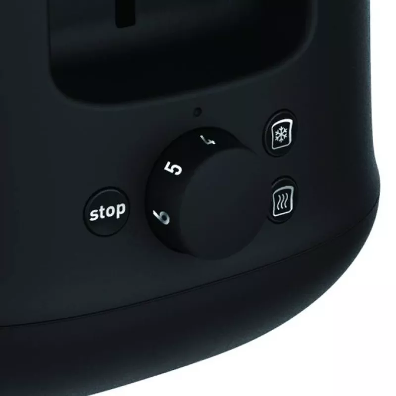 Torradeira Tefal TT340830 — 2 fatias, 850 W, preto e aço inoxidável