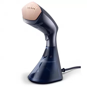 Vaporizador de roupa Philips GC810/20 — 1600 W, depósito de água de 0,23 L, vapor contínuo de 32 g/min, preto/rosa
