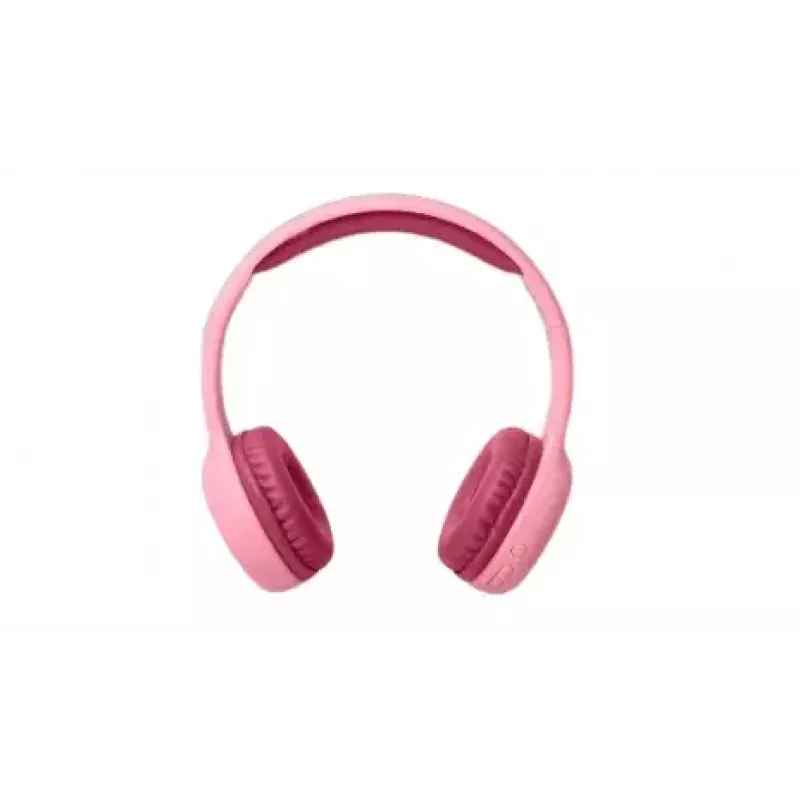 Muse M-215BTP auscultadores estéreo Bluetooth para crianças, over-ear, sem fios, Bluetooth 5.0, rosa