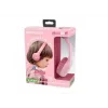 Muse M-215BTP auscultadores estéreo Bluetooth para crianças, over-ear, sem fios, Bluetooth 5.0, rosa
