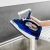 Ferro de engomar a seco e a vapor Tefal FV2838 base Cerilium 2400 W azul, branco
