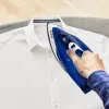 Ferro de engomar a seco e a vapor Tefal FV2838 base Cerilium 2400 W azul, branco