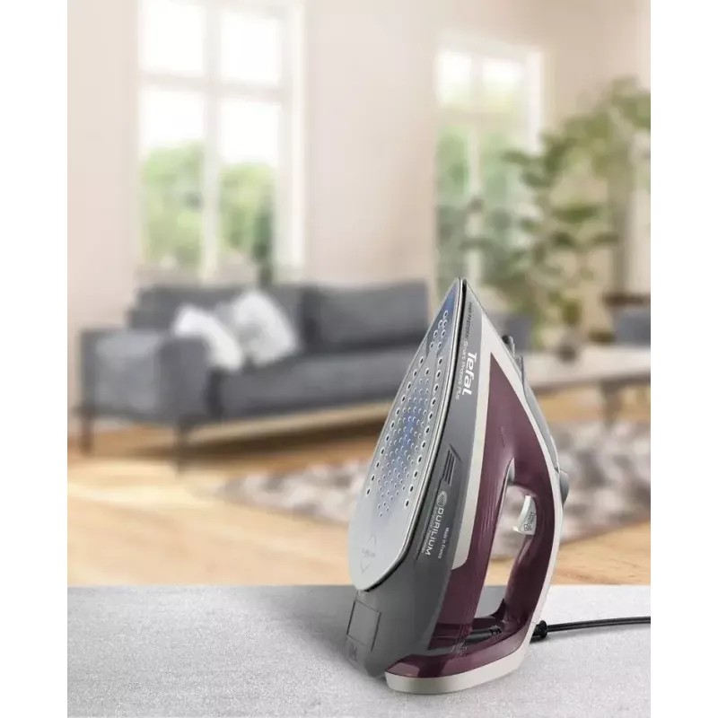 Tefal Smart Protect Plus FV6870E0 ferro a vapor, 2800 W, base Durilium AirGlide, depósito de 270 ml, vapor 40 g/min, jato de vapor 260 g/min, cabo de 2 m, vermelho/cinzento