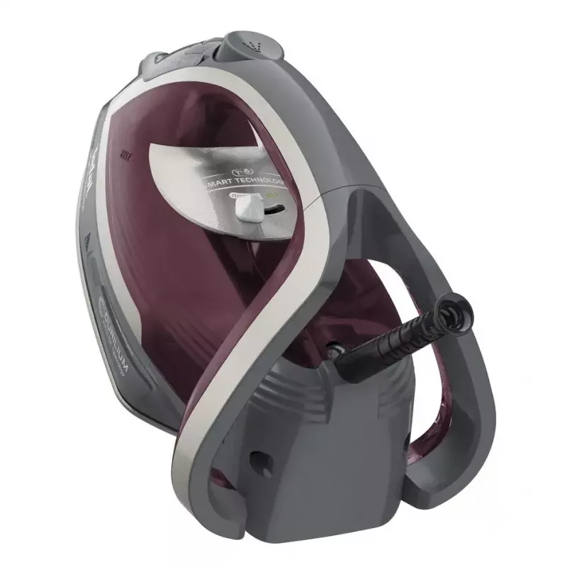 Tefal Smart Protect Plus FV6870E0 ferro a vapor, 2800 W, base Durilium AirGlide, depósito de 270 ml, vapor 40 g/min, jato de vapor 260 g/min, cabo de 2 m, vermelho/cinzento