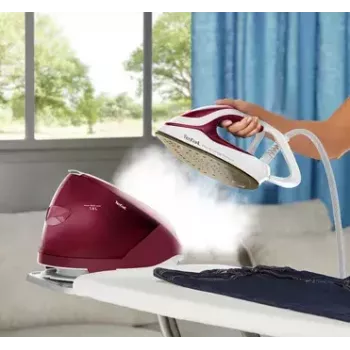 Central de engomar a vapor Tefal GV9220 2600 W base Durilium AirGlide Autoclean bordô, branco
