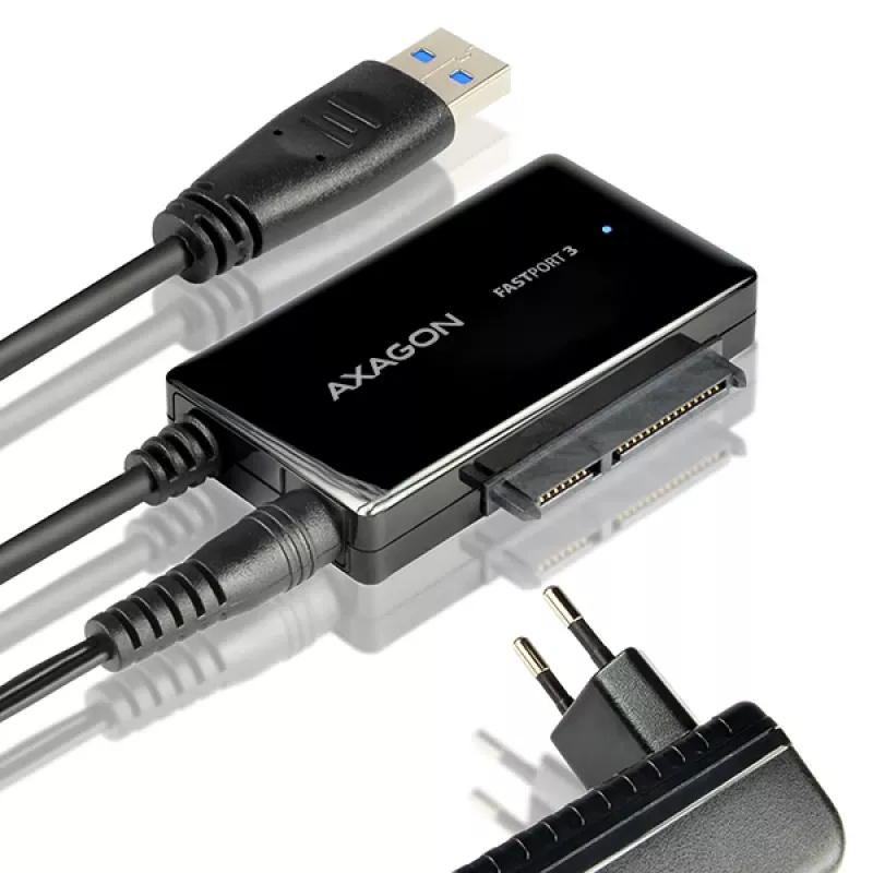 Axagon ADSA-FP3 adaptador USB 3.0 - SATA 6G para ligar todos os discos e unidades SATA