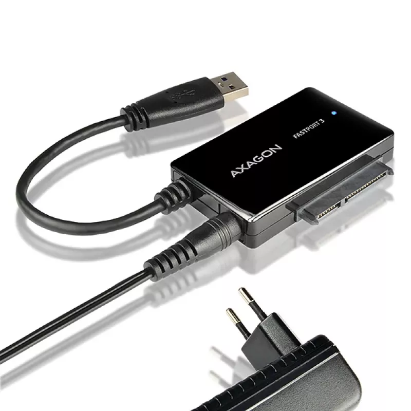 Axagon ADSA-FP3 adaptador USB 3.0 - SATA 6G para ligar todos os discos e unidades SATA