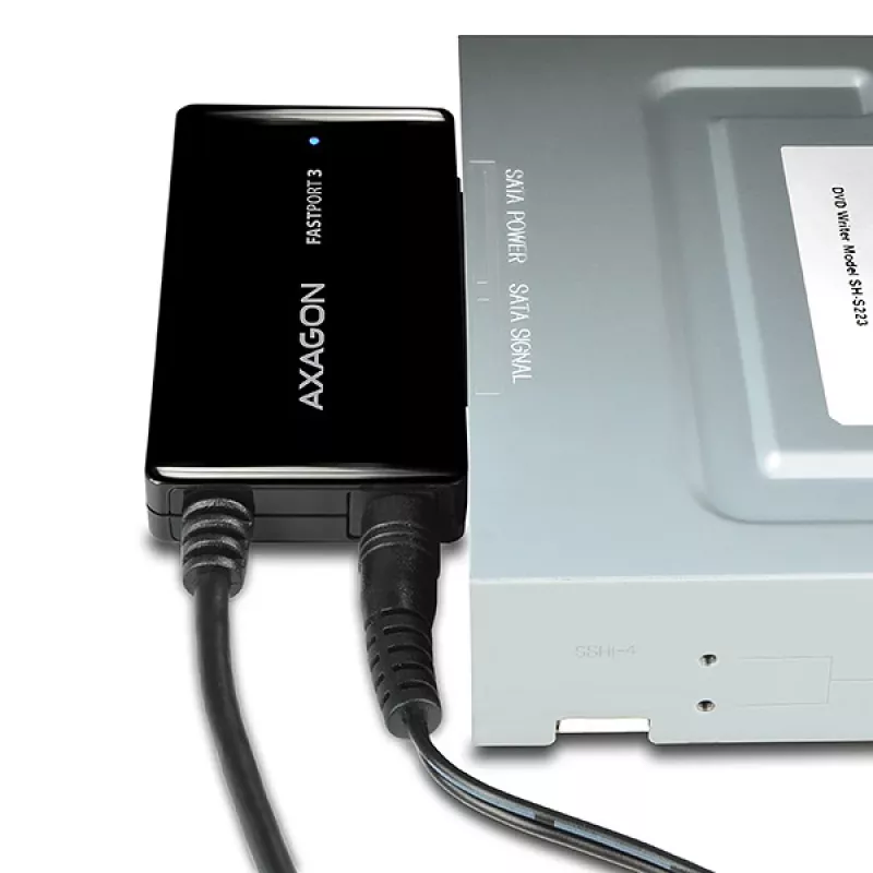Axagon ADSA-FP3 adaptador USB 3.0 - SATA 6G para ligar todos os discos e unidades SATA