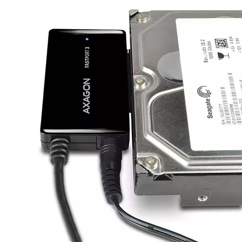 Axagon ADSA-FP3 adaptador USB 3.0 - SATA 6G para ligar todos os discos e unidades SATA