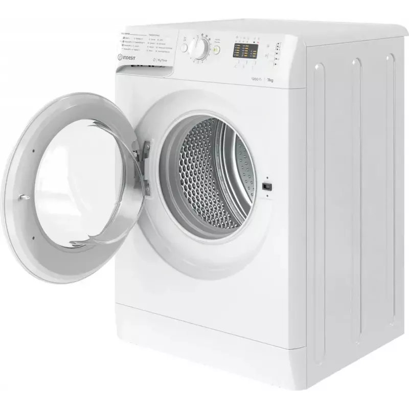 Máquina de lavar roupa de carga frontal Indesit MTWA 71252 W IT — 7 kg, 1200 rpm, classe energética E, branco