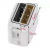 Torradeira Adler AD 3223 2 fatias 750 W Branco