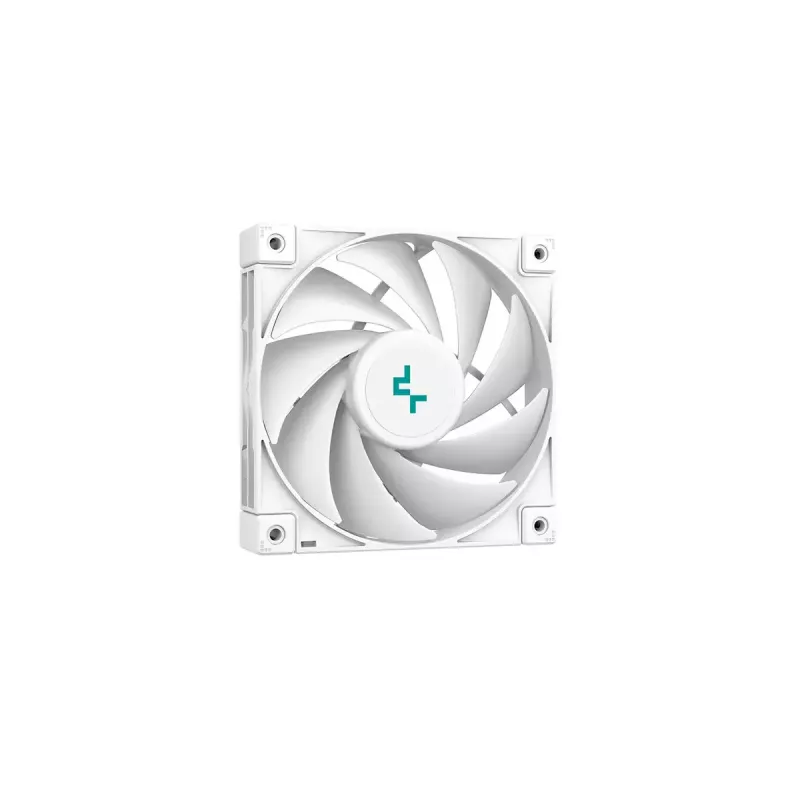 Arrefecedor de ar DeepCool AK400 WH — 4×6 mm heatpipes de cobre, ventoinha FDB de 120 mm, 1850 rpm, 66,47 CFM, compatível com LGA 1700 e sockets Intel/AMD comuns, branco