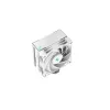 Arrefecedor de ar DeepCool AK400 WH — 4×6 mm heatpipes de cobre, ventoinha FDB de 120 mm, 1850 rpm, 66,47 CFM, compatível com LGA 1700 e sockets Intel/AMD comuns, branco