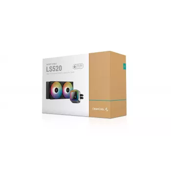 Arrefecedor líquido All-in-One DeepCool LS520 12 cm Preto 500-2250 rpm