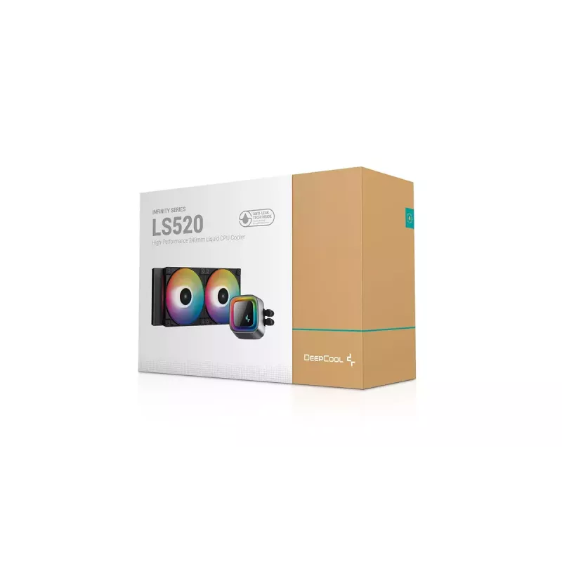 Arrefecedor líquido All-in-One DeepCool LS520 12 cm Preto 500-2250 rpm
