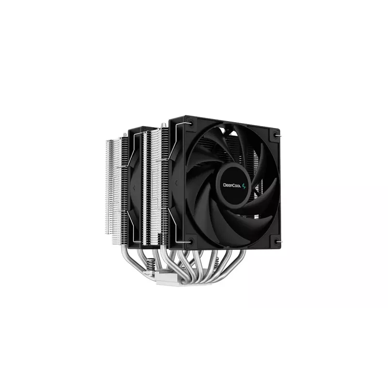 Arrefecedor de ar DeepCool AG620 — 6 heatpipes, ventoinha de 120 mm, TDP 260 W, altura 157 mm, rolamento hidráulico