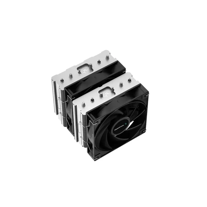 Arrefecedor de ar DeepCool AG620 — 6 heatpipes, ventoinha de 120 mm, TDP 260 W, altura 157 mm, rolamento hidráulico