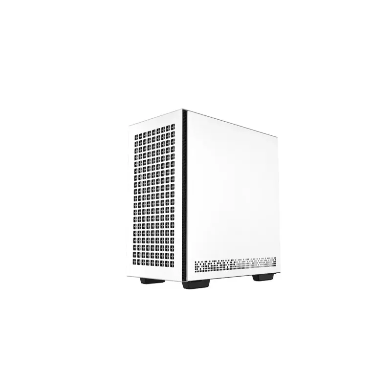 DeepCool CH370 WH R-CH370-WHNAM1-G-1 caixa de PC Micro ATX Mini Tower, janela lateral, suporte para radiador de 360 mm, baías 2x 3,5 polegadas + 3x 2,5 polegadas, branca